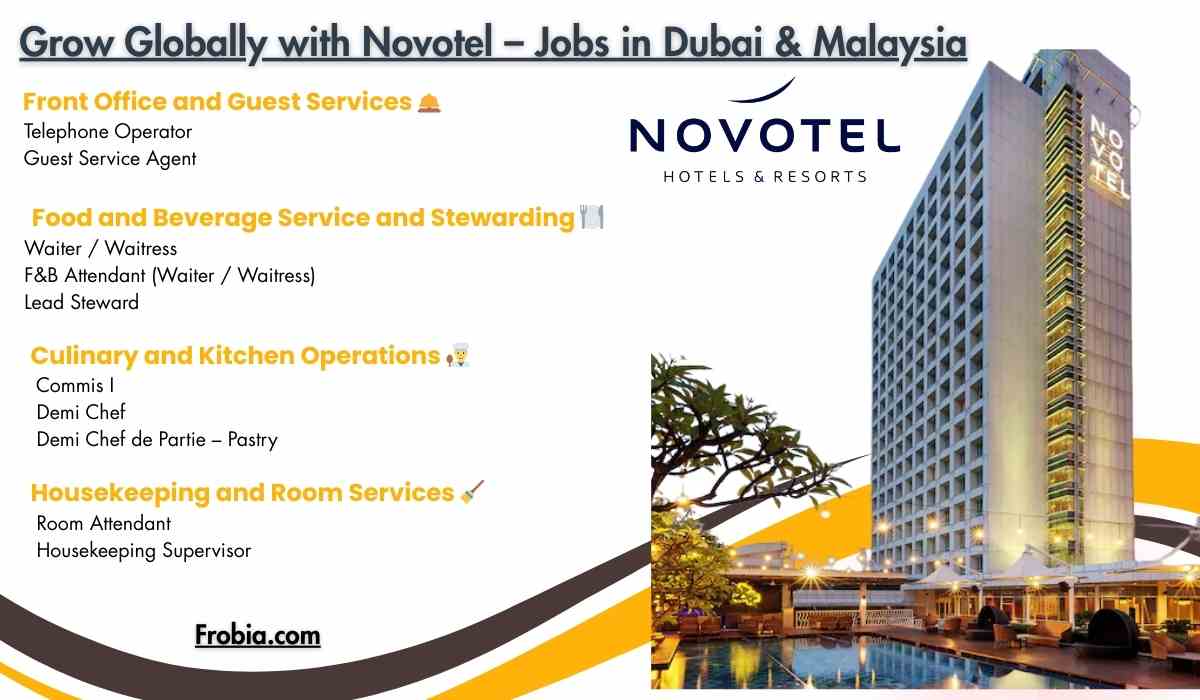 Grow Globally with Novotel – Jobs in Dubai & Malaysia